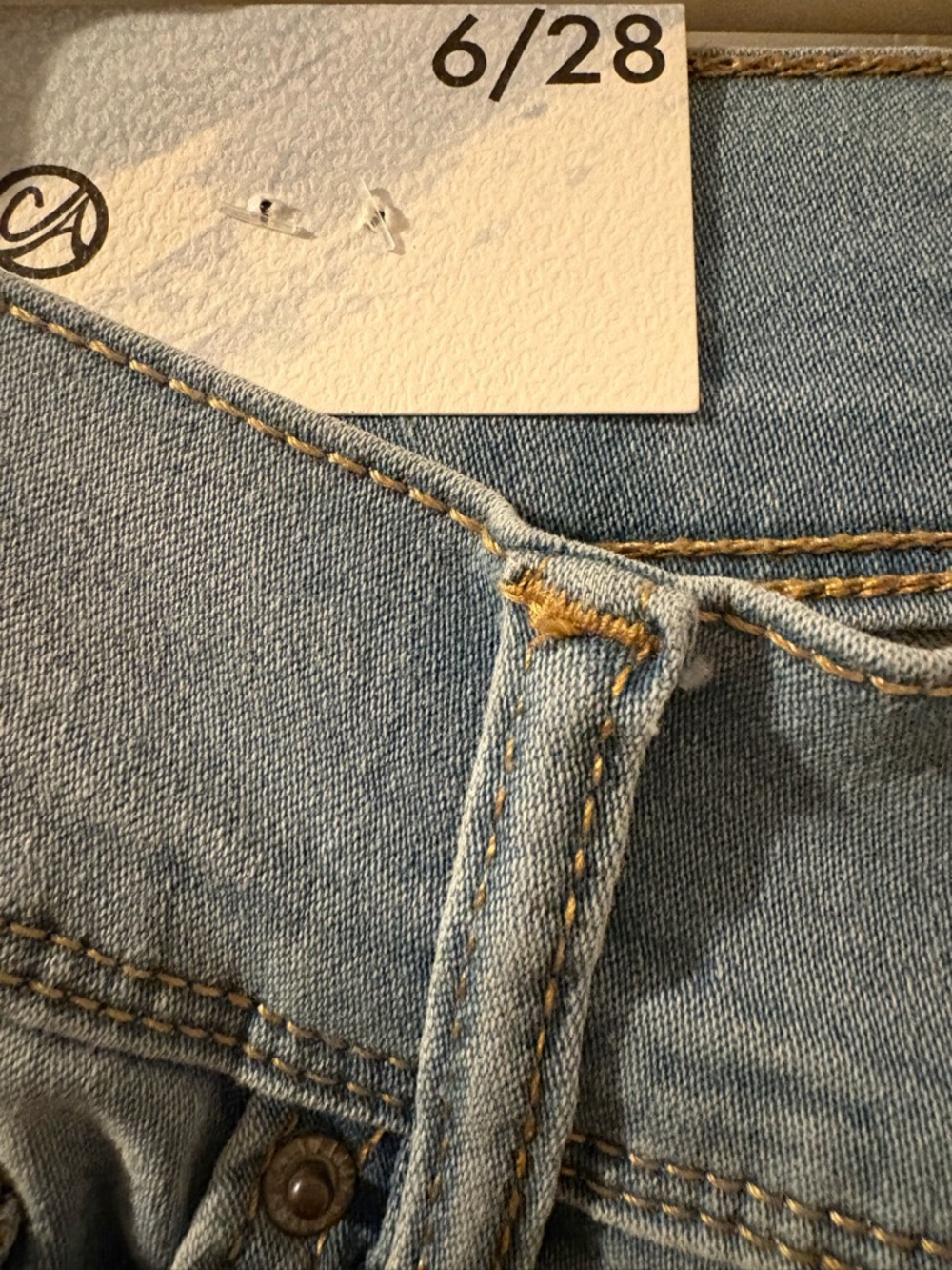 Curve Appeal High-Rise Light Blue Tummy-Tucking Jeans - Picture 4 of 4